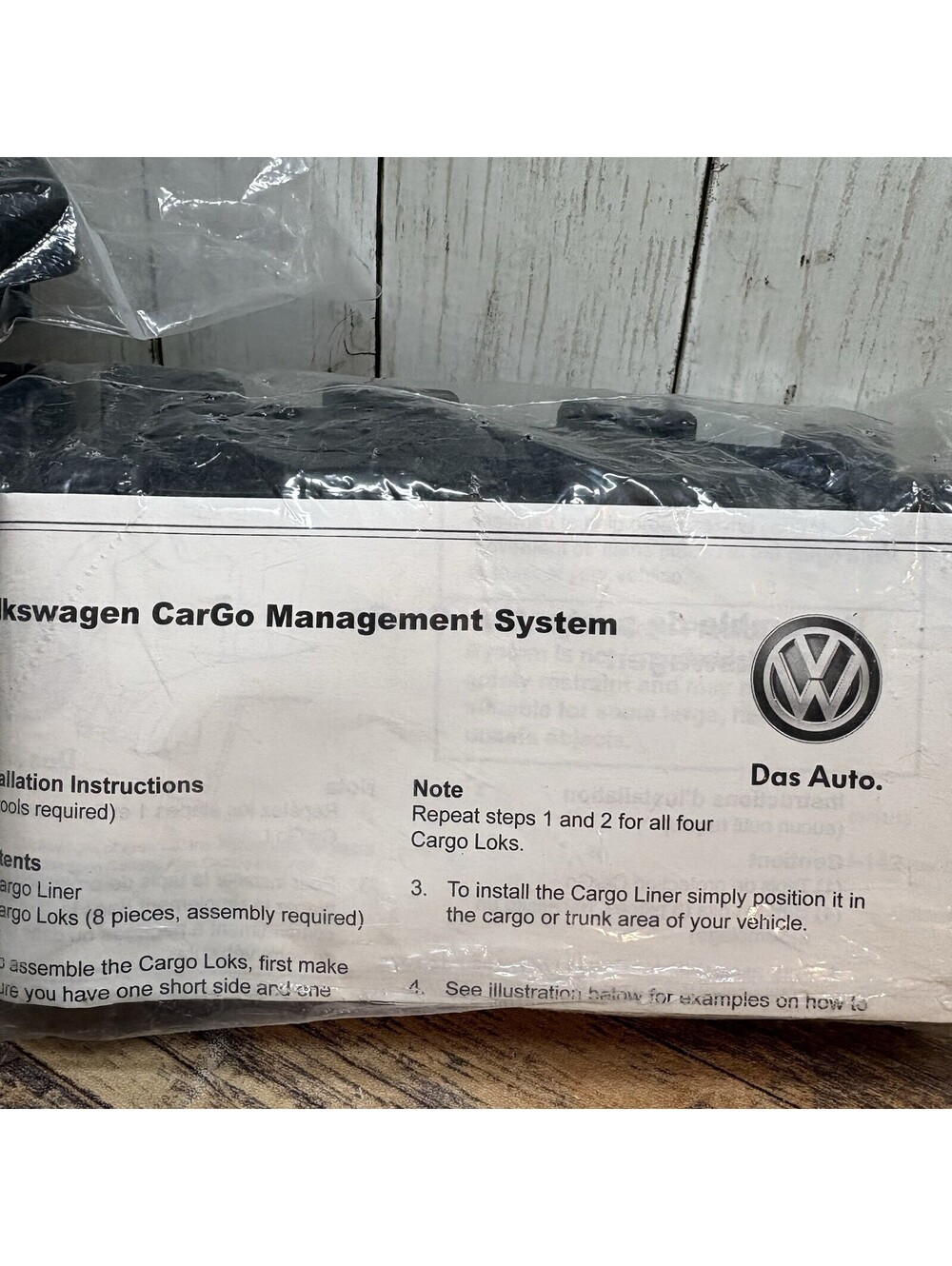 Volkswagen VW CarGo Management System Cargo Protection 8 Rectangle Blocks OEM